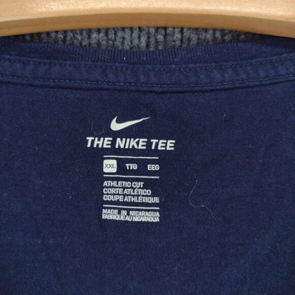 The Nike Tee Round Neck Short Sleeve Pullover Co-Alliance T-Shirt Blue Size 2XL - Picture 10 of 14